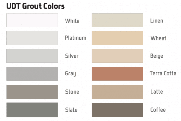 Grout Color Chart