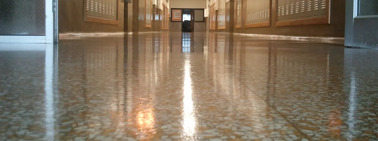 Terrazzo education hallway