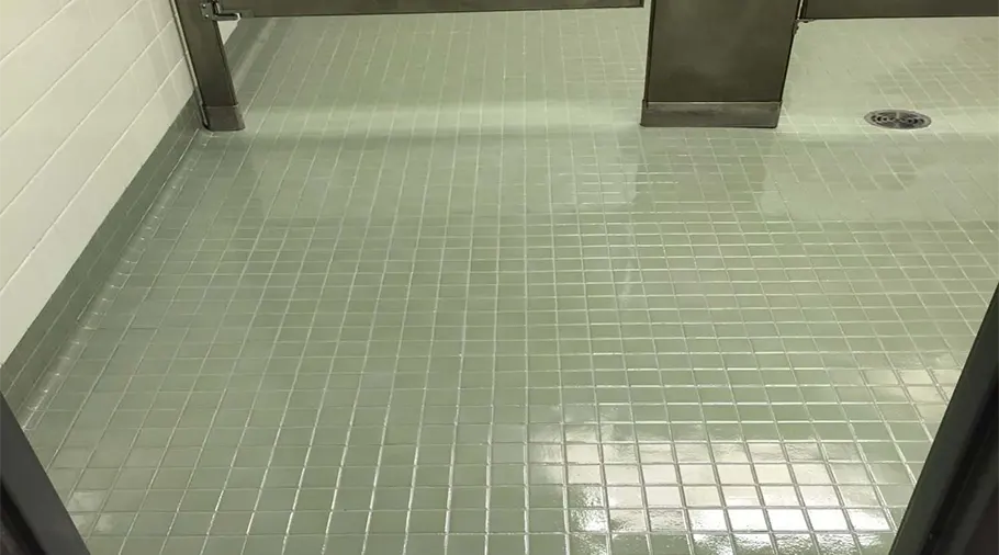 restroom tile & grout