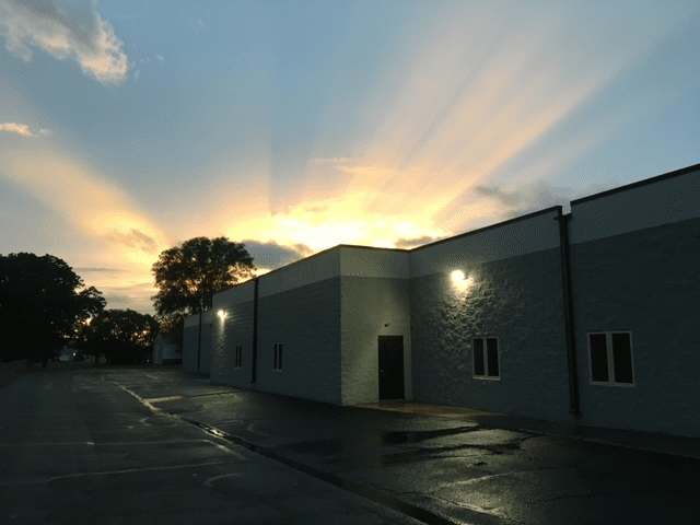 Sunset at New Building