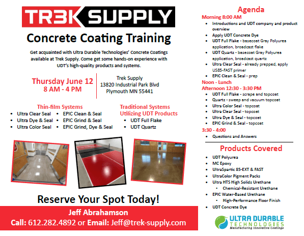 Trek Training Flyer