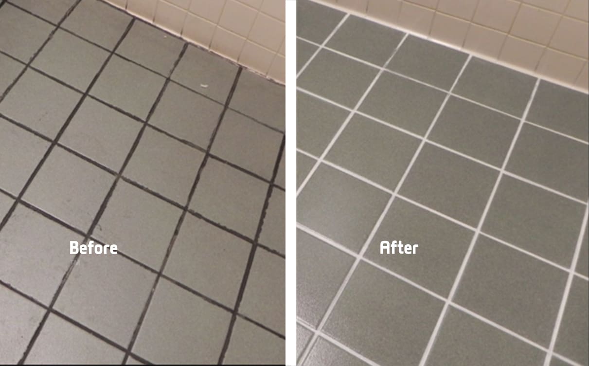 restroom before and after