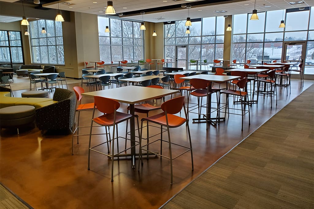 dining area floor coatings