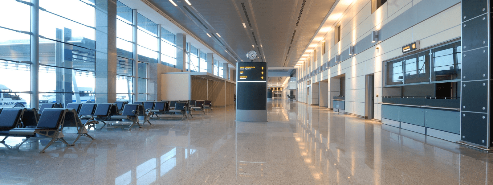 aairtport concourse terrazzo